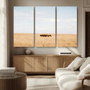 Bison Grassland Wall Art – Framed Minimal Nature Canvas by MyGreatCanvas | Canvas Wall Art Prints | Photo Prints & Wall Decor