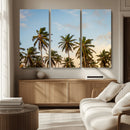 Palms Wall Art Canvas Print – Framed Tropical Coastal Nature