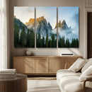 Wilderness Wall Art Canvas Print – Misty Forest Nature