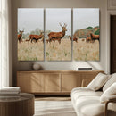 Rustic Deer Wall Art Canvas Print – Autumn Forest Woodland