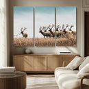Elk Herd Wall Art Canvas Print – Framed Wildlife Photography