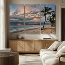 Tropical Storm Wall Art Canvas Print – Framed Moody Beach by MyGreatCanvas | Canvas Wall Art Prints | Photo Prints & Wall Decor