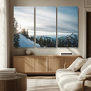 Snowy Mountains Wall Art Canvas Print – Framed Alpine by MyGreatCanvas | Canvas Wall Art Prints | Photo Prints & Wall Decor