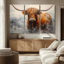 Scottish Highland Wall Art Canvas Print, Framed Longhorn Art by MyGreatCanvas | Canvas Wall Art Prints | Photo Prints & Wall Decor