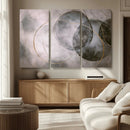 Abstract Grey Gold Wall Art – Modern Geometric Canvas by MyGreatCanvas | Canvas Wall Art Prints | Photo Prints & Wall Decor