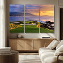 Pebble Beach Golf Wall Art Canvas Print – Iconic Coastal by MyGreatCanvas | Canvas Wall Art Prints | Photo Prints & Wall Decor