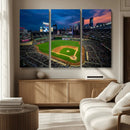 Target Field Wall Art Canvas Print – Baseball Stadium Scene, by MyGreatCanvas | Canvas Wall Art Prints | Photo Prints & Wall Decor