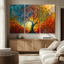 Yggdrasil Tree of Life Mosaic Stained Glass Wall Art, Tree