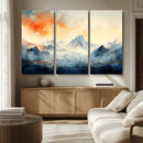 Warm Clouds Abstract Mountain Wall Art, Modern Landscape by MyGreatCanvas | Canvas Wall Art Prints | Photo Prints & Wall Decor