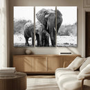 Elephant Family Africa Wall Art Canvas Print by MyGreatCanvas | Canvas Wall Art Prints | Photo Prints & Wall Decor