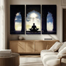 Women and Yoga Wall Art Canvas Print