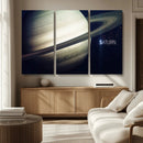 Framed Saturn Wall Art Canvas Print