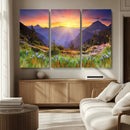 Mountain and Spring Wall Art Canvas Print