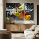 Kithen Vegetables World Wall Art Canvas Print