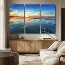 Blue Sky and Beach Wall Art Canvas Print
