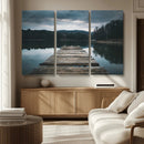 Wooden Bridge Near Lake Wall Art Canvas Print by MyGreatCanvas | Canvas Wall Art Prints | Photo Prints & Wall Decor