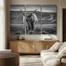 Fluffy Cattle Wall Art Print, Highland Cow Canvas, Framed by MyGreatCanvas | Canvas Wall Art Prints | Photo Prints & Wall Decor