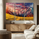 Mountain and Daylight Red Sunset Wall Art Canvas Print by MyGreatCanvas | Canvas Wall Art Prints | Photo Prints & Wall Decor