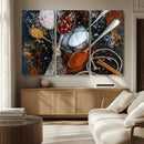 Spices and Seasonings Canvas Wall Art – Colorful Triptych by MyGreatCanvas | Canvas Wall Art Prints | Photo Prints & Wall Decor