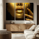 Gold and Women Wall Art Canvas Print by MyGreatCanvas | Canvas Wall Art Prints | Photo Prints & Wall Decor
