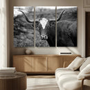 Western Home Wall Art Canvas Print, Framed Texas Longhorn by MyGreatCanvas | Canvas Wall Art Prints | Photo Prints & Wall Decor