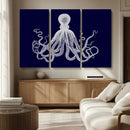 Blue Octopus Wall Art Canvas Print by MyGreatCanvas | Canvas Wall Art Prints | Photo Prints & Wall Decor