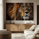 Mighty Lion Wall Art Canvas Print – Majestic Animal Portrait by MyGreatCanvas | Canvas Wall Art Prints | Photo Prints & Wall Decor