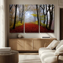 Foggy Forest Wall Art Landscape Canvas Print