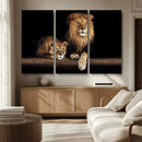 Lion Canvas Wall Art – Majestic Animal Print Artwork for by MyGreatCanvas | Canvas Wall Art Prints | Photo Prints & Wall Decor