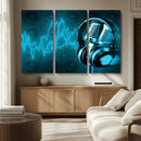 Music and Microphone Wall Art Canvas Print by MyGreatCanvas | Canvas Wall Art Prints | Photo Prints & Wall Decor