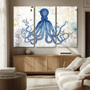Octopus Canvas Wall Art | Coastal Marine Life Artwork for by MyGreatCanvas | Canvas Wall Art Prints | Photo Prints & Wall Decor