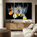 Kitchen Wall Art, Kitchen Fruits Art Canvas Print