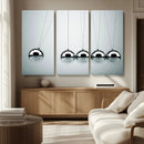 Newton's Cradle Wall Art Canvas Print, Framed Newton Cradle