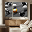 Wall Art Pool Table and Balls Canvas Print by MyGreatCanvas | Canvas Wall Art Prints | Photo Prints & Wall Decor