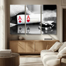 Aces Poker Art Poker Game Wall Art Canvas Print