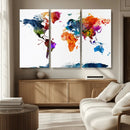 World Map Canvas Print – Detailed Map of the World Wall Art by MyGreatCanvas | Canvas Wall Art Prints | Photo Prints & Wall Decor