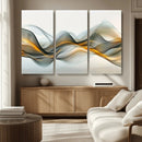 Abstract Wave Canvas Wall Art – Fluid Contemporary Elegance