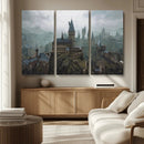 Disney Castle Wall Art Canvas Print, Living Kids Home Room