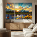 Grand Teton Park Sunrise Wall Art – Vibrant Landscape Canvas by MyGreatCanvas | Canvas Wall Art Prints | Photo Prints & Wall Decor