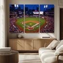 St. Louis Cardinals Baseball Team Print - Busch Stadium Wall by MyGreatCanvas | Canvas Wall Art Prints | Photo Prints & Wall Decor