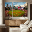 St. Louis Cardinals Baseball Team Print - Busch Stadium Wall