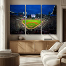 Truist Park Night Game Canvas Art - Atlanta Braves Stadium