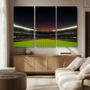 Yankee Stadium Night Game Triple Canvas, Yankee Stadium