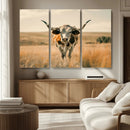 Texas Cow Wall Art Canvas Print for Farm House Wall Decor, by MyGreatCanvas | Canvas Wall Art Prints | Photo Prints & Wall Decor