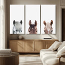 Horse Wall Art - Minimalist Horse Triptych Wall Art – Modern by MyGreatCanvas | Canvas Wall Art Prints | Photo Prints & Wall Decor
