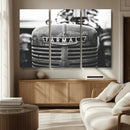 Vintage Farmall Tractor Wall Art Canvas Print, Rustic