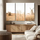Vintage Farmhouse Triptych Wall Art – Giclée Canvas