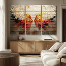 Abstract Angel Wings Canvas Wall Art – Framed and Ready to