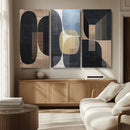 Minimalist Wabi Sabi Abstract Geometric Wall Art Canvas