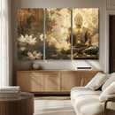 Zen Buddha Wall Art Canvas Print | Peaceful Meditation Decor